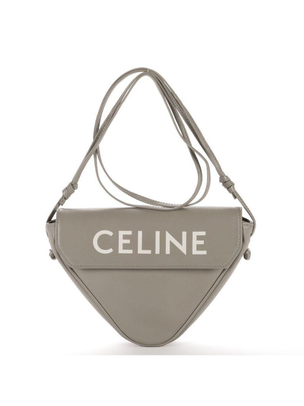 Celine Sac Triangle Gray Smooth Calfskin